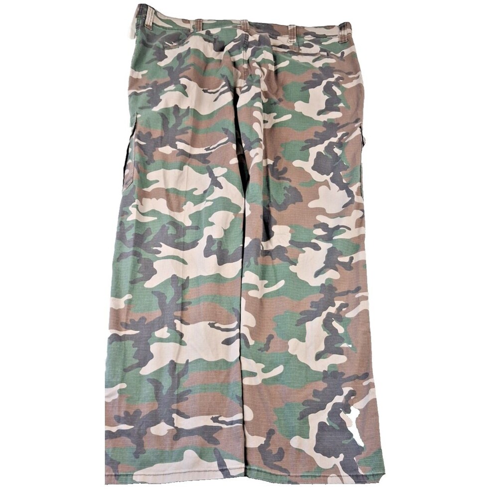 Wrangler Authentics Camo Cargo Pants Men's 44x30 Camouflage Utility Workwear - Picture 2 of 14